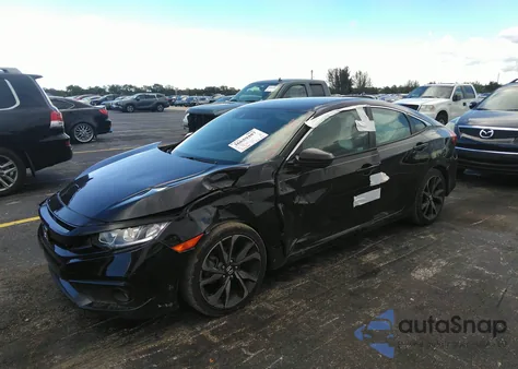 2020 Honda Civic Sport from USA, damaged, VIN 2HGFC2F8XLH592650